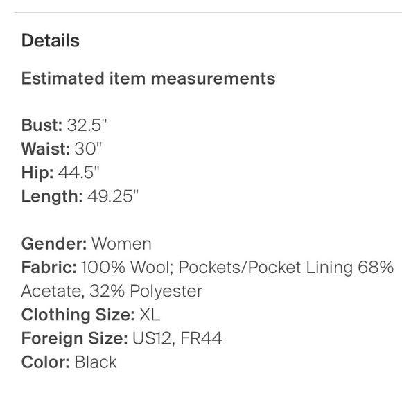 Martin Grant Black and Gray Wool Maxi Dress- NWT - Picture 4 of 4